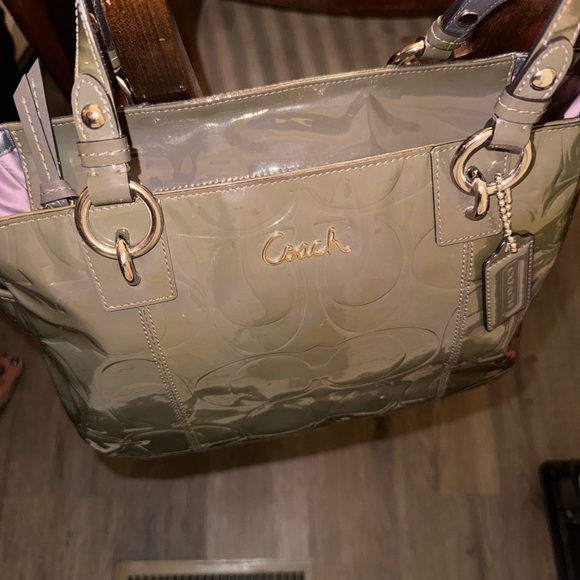 Coach Patent Leather Handbag - Picture 8 of 16